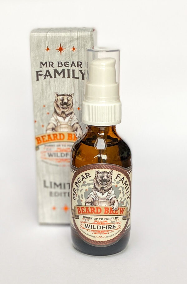 Mr Bear Family Wildfire Beard Brew Baardolie is de meest mannelijke geur