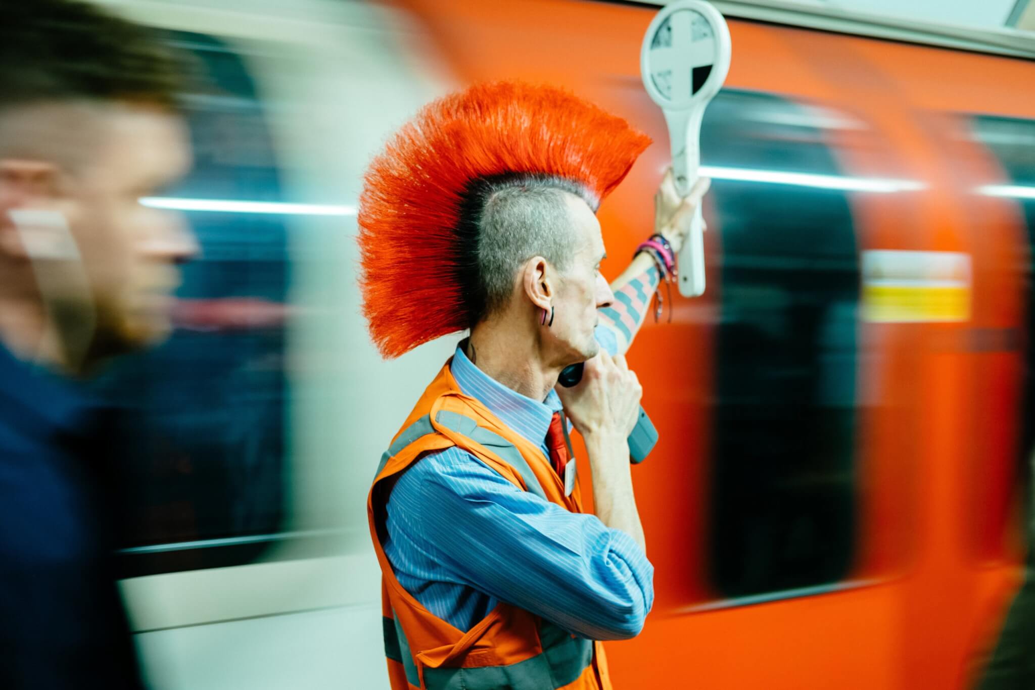 oranje gekleurd haar mannen